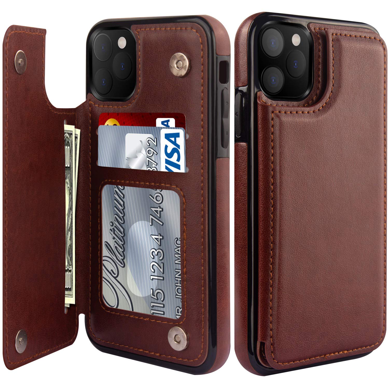 Premium Leather Wallet Case for iPhone 11 Pro Max (6.5