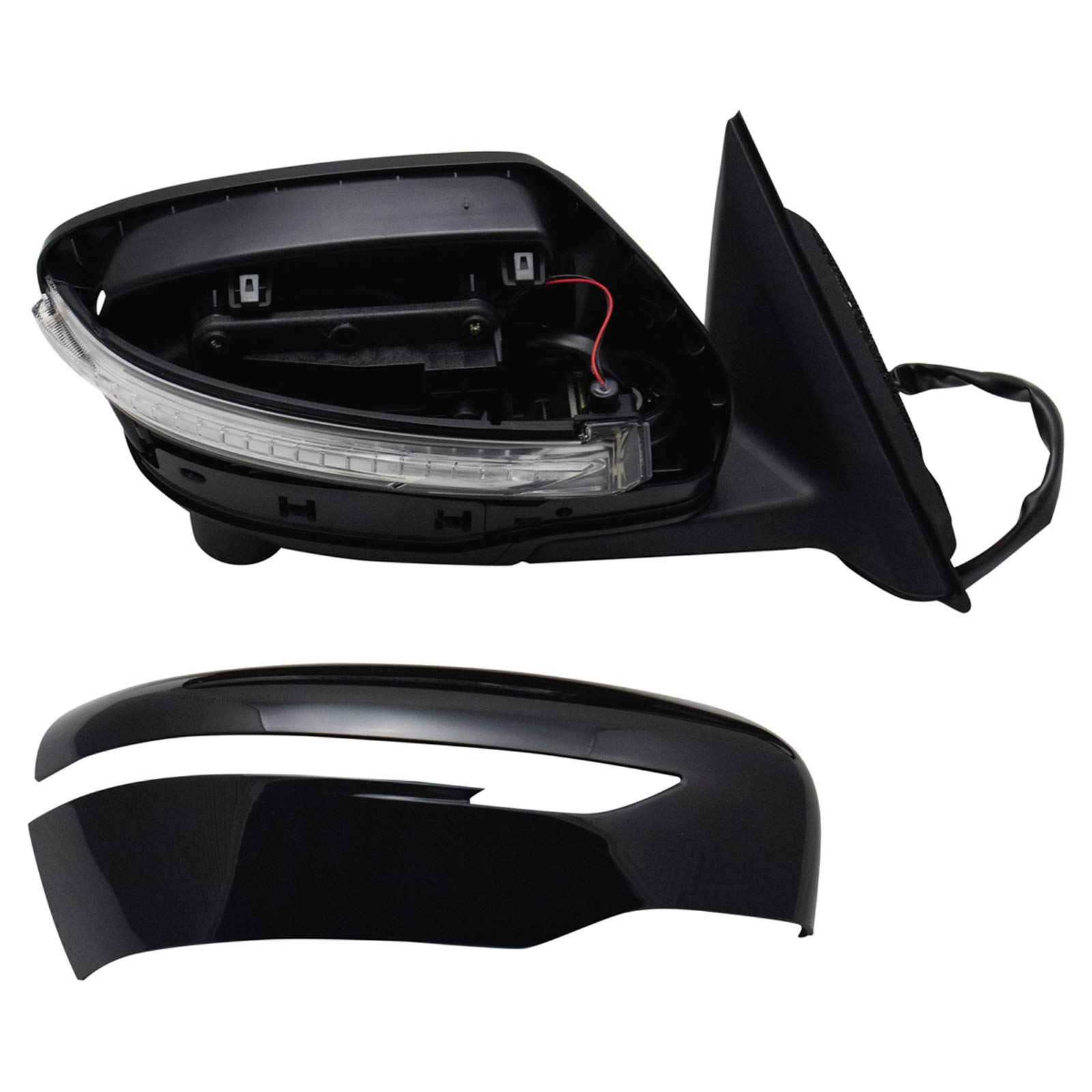 Heated Turn Signal Side View Mirror Camera - Power Adjustable, Paint to Match (Passenger Side) for Nissan Vehicles | Enhanced Safety & Parking Assistance