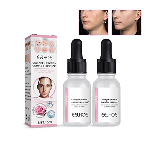 Premium Sheep Placenta Collagen Essence Serum - Anti-Aging Blemish Corrector, Skin Repair & Brightening Treatment with Collagen Protein Complex (2-Pack) | For Night Routine, Dry Skin Care & Glowing Complexion