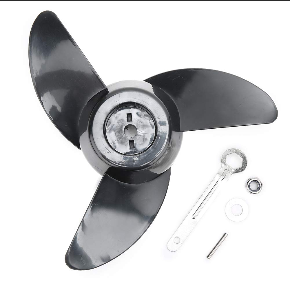 COSIKI Heavy-Duty Plastic Electric Thruster Propeller 12V/24V - High-Efficiency Replacement for Electric Thrusters - Perfect for Boating, Kayaking, and Marine Applications
