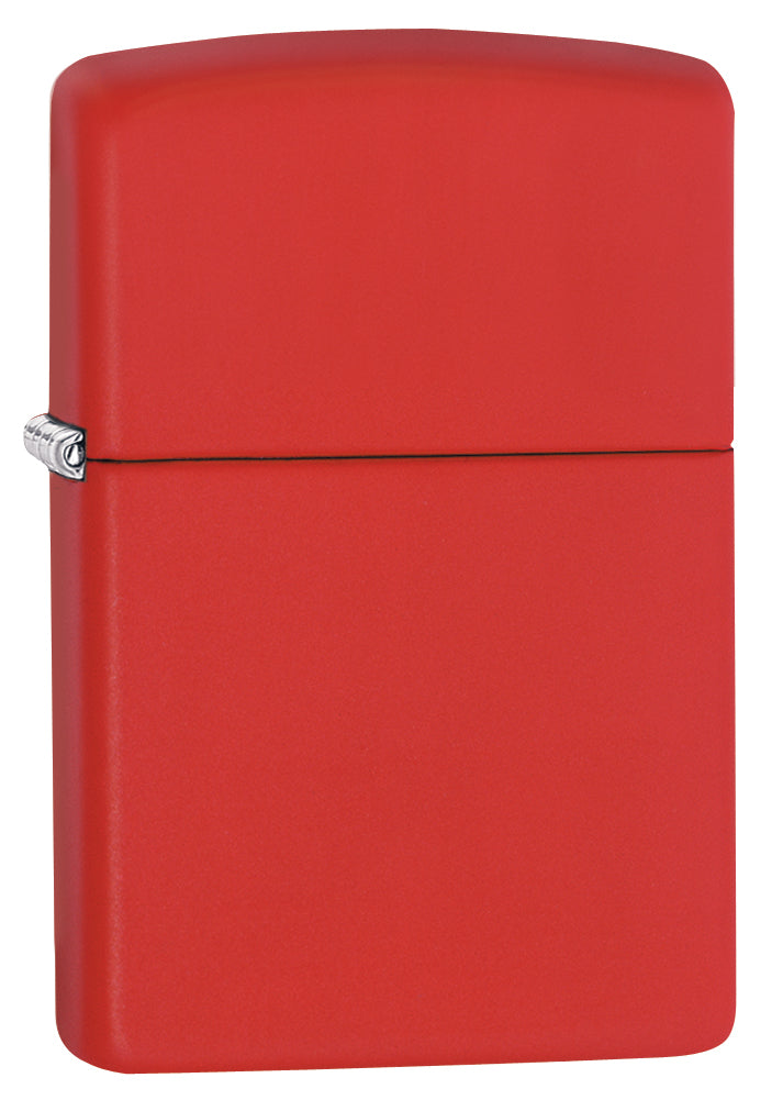 Zippo Red Matte Windproof Lighter - Refillable & Durable for Outdoor, Camping, Smoking & Everyday Carry (ECC)