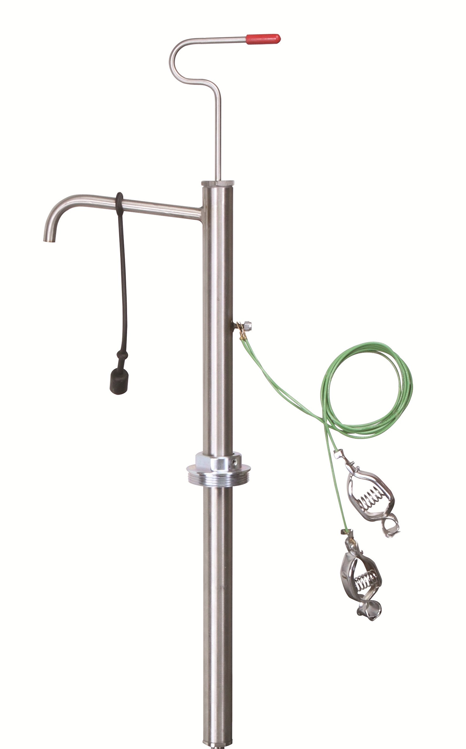 Groz 44133 Steel Safety Pump for 5 Gallon Pails - Heavy Duty Liquid Transfer Pump for Oil, Water & Chemicals - Ideal for Workshops, Garages & Industrial Use