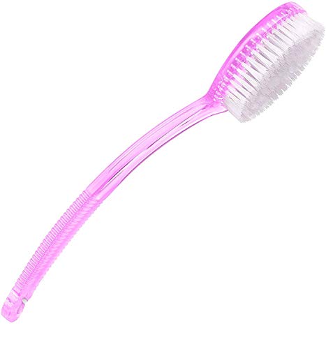 Baal Long Handle Back Scrubber Brush for Shower & Bath - Exfoliating Body Brush for Women & Men (Pack of 1, Multi-Color) - Perfect for Hard-to-Reach Areas & Sensitive Skin