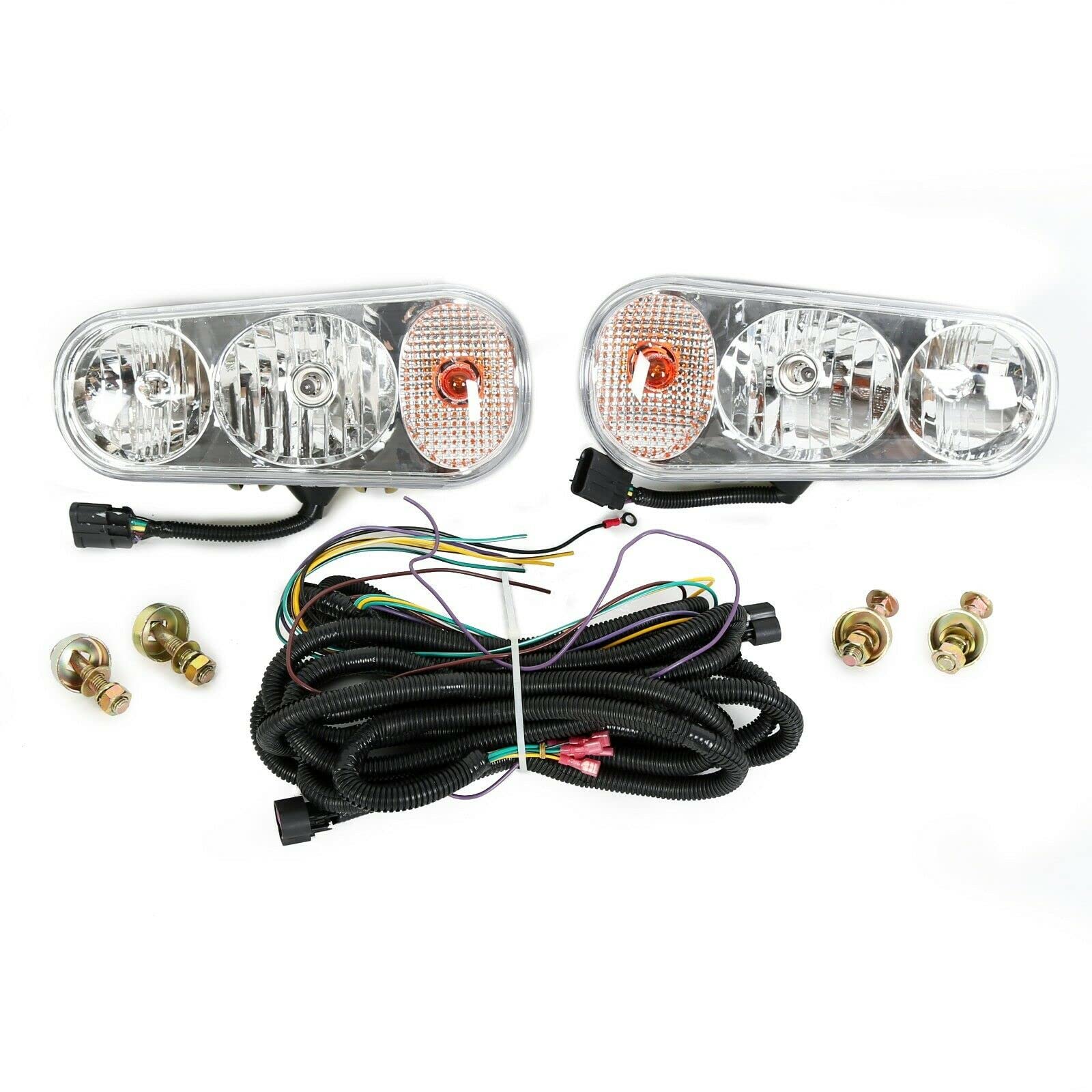 TOTMOX Universal Halogen Snow Plow Light Kit - Compatible with Boss, Western, Meyer, Blizzard & Curtis Snow Plows - Heavy Duty Winter Truck Lighting for Snow Removal & Off-Road Use