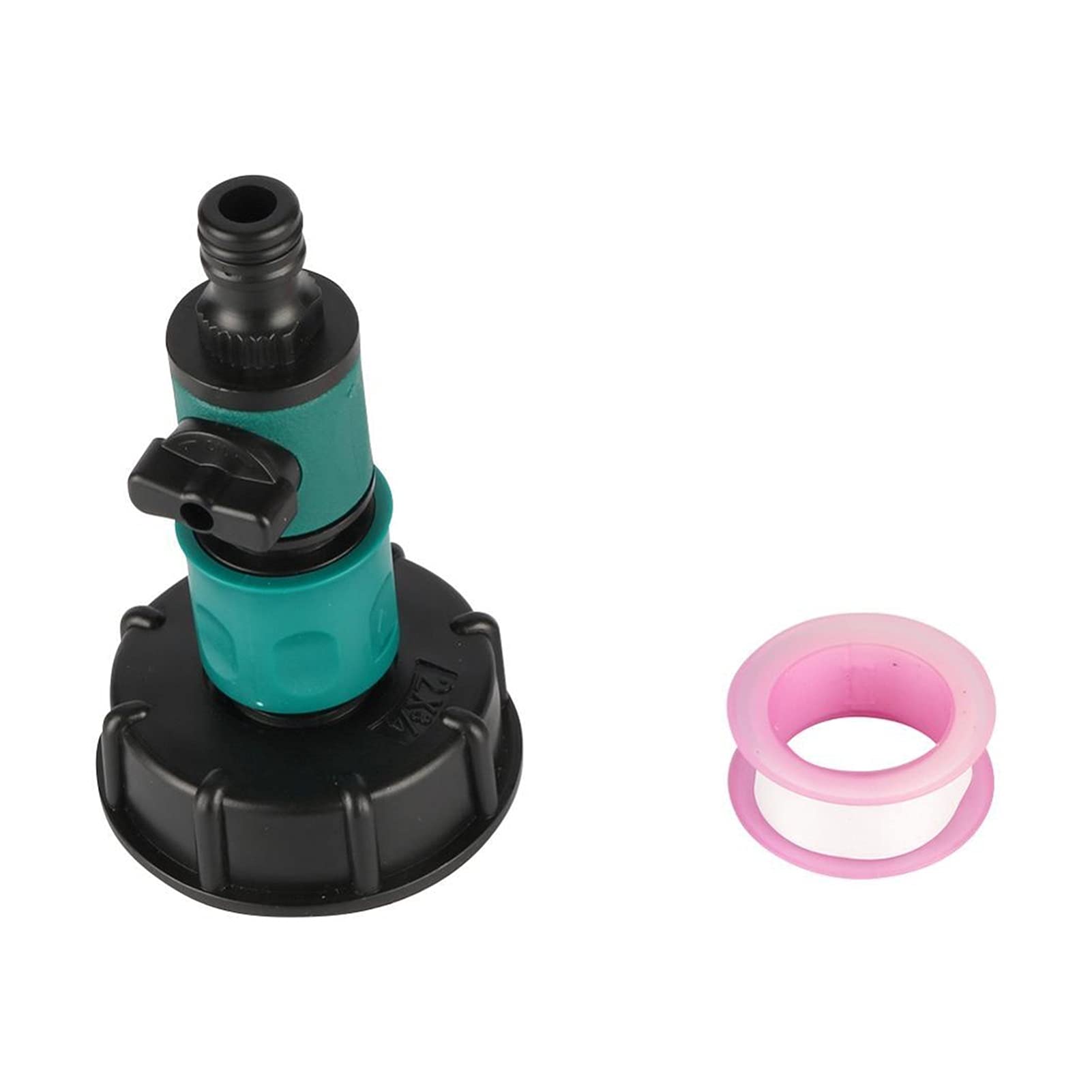 AMBAYZ 60mm Hose Connector Adapter for IBC Water Tanks - Pressure Reducing Valve & Quick Coupler Fitting with Coarse Thread - Durable Garden Water Tank Replacement Valve for Efficient Irrigation Systems