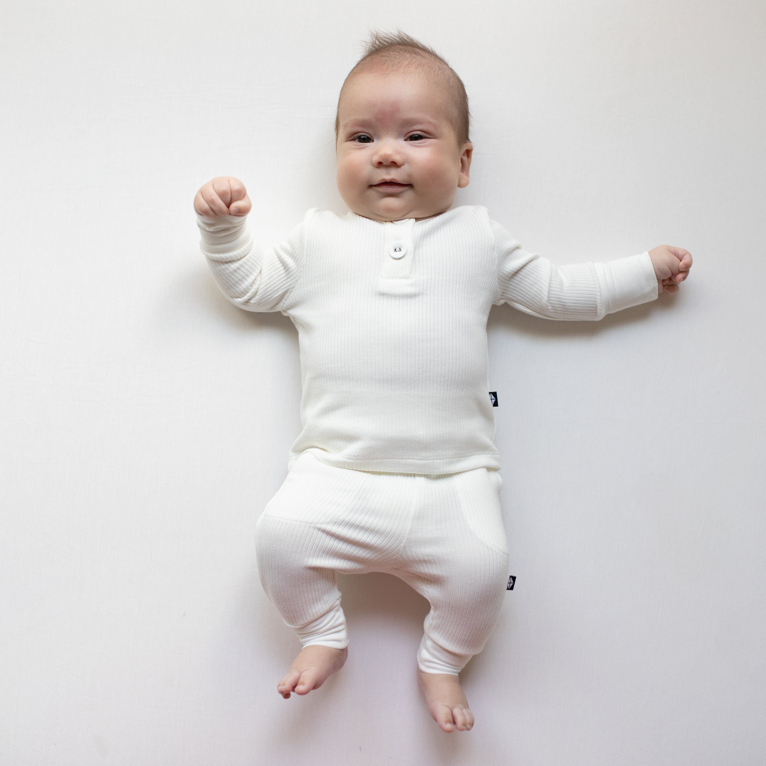 Soft Ribbed Cotton Baby Henley Set - Comfortable Newborn Outfit for Boys & Girls | Perfect for Photos, Playtime & Everyday Wear