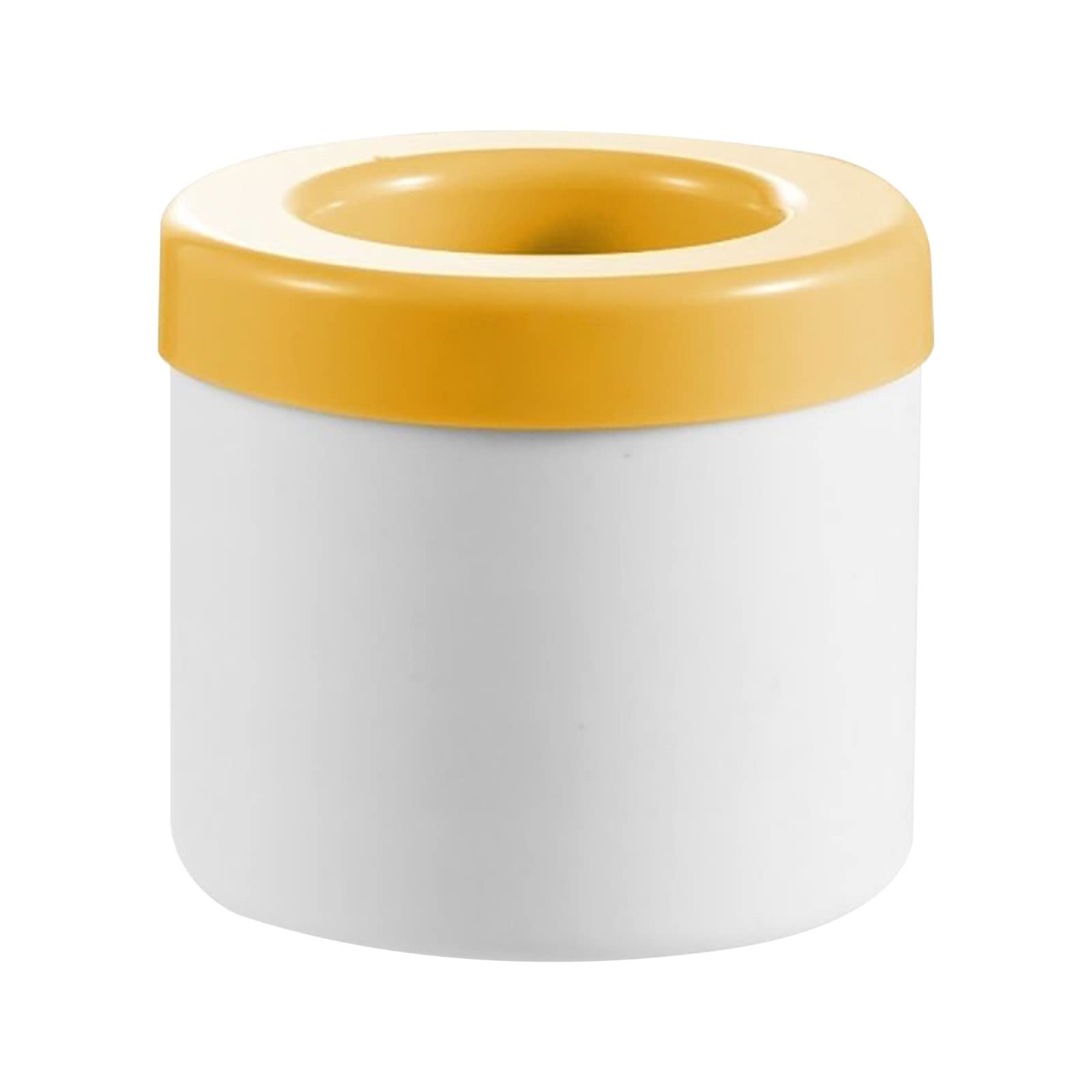 Premium Silicone Ice Cube Mold with Easy Release - Press-Type Ice Maker for Freezer, Yellow (2022 New) - Perfect for Cocktails, Iced Coffee, and Party Drinks