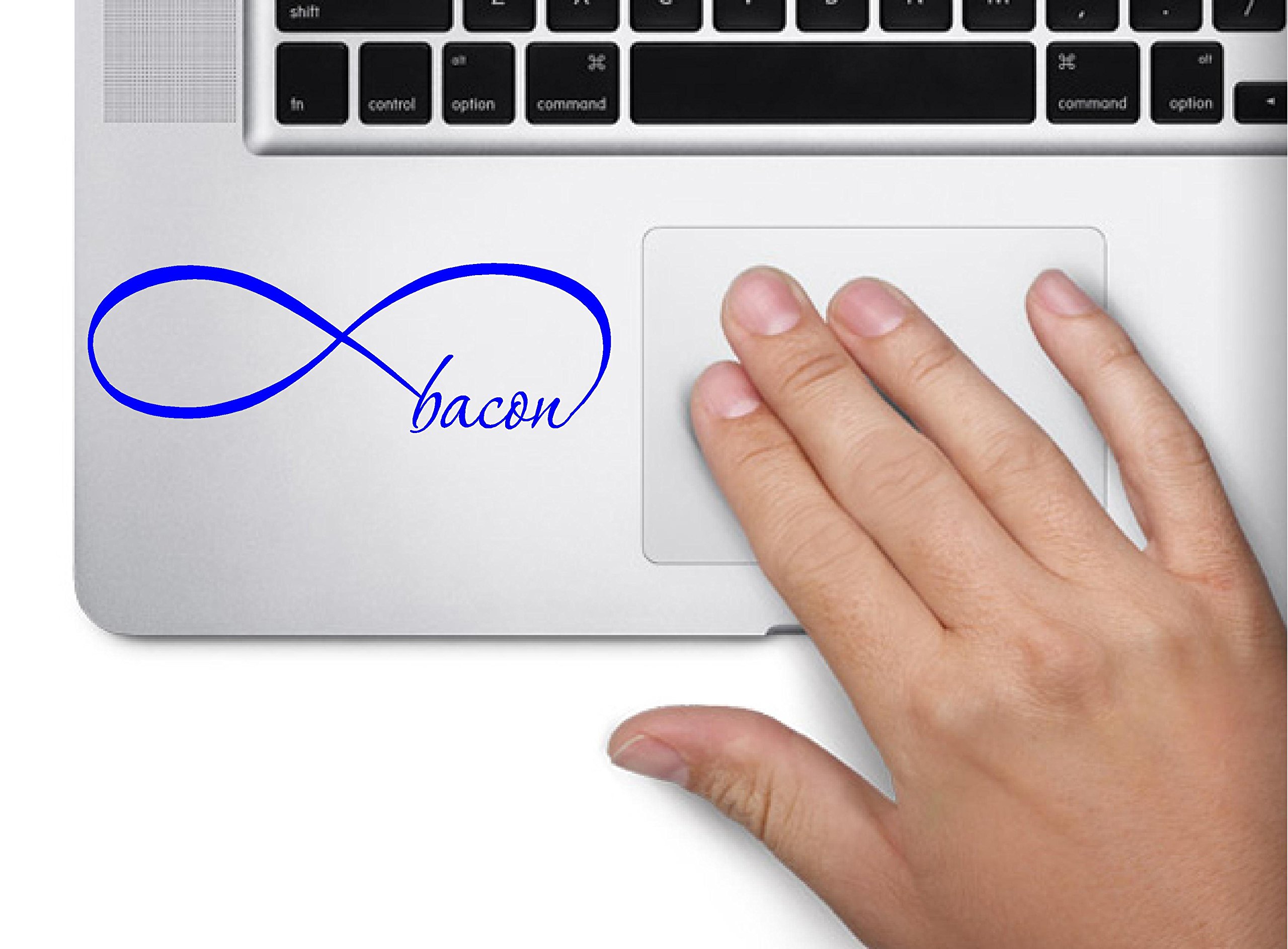 Funny Infinity Bacon Symbol Pig Decal - Vinyl Laptop Skin for MacBook, Trackpad & Keypad Stickers - Window Decoration for Home & Office (Perfect for Bacon Lovers & Tech Enthusiasts)
