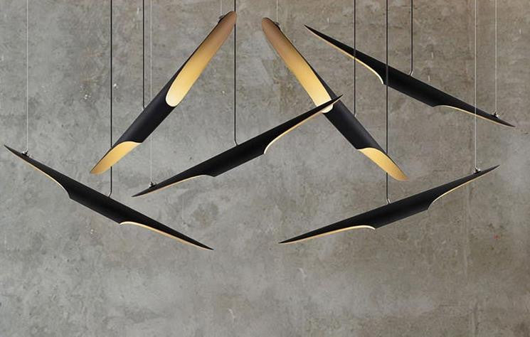 Modern Coltrane Pendant Light - Sleek Ceiling Hanging Fixture for Kitchen Island, Dining Room & Bedroom Lighting - Energy Efficient LED Chandelier for Home Decor