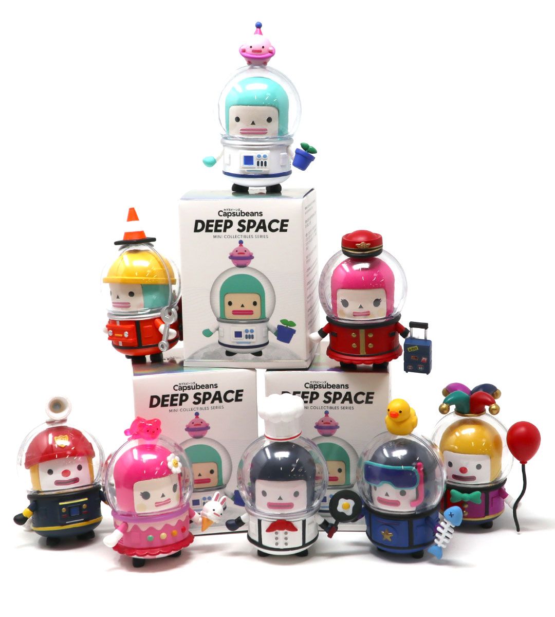Capsubeans Series 1 Deep Space Collectible Figures - Unique Alien Character Toys for Kids & Adults | Perfect for Display, Gifts & Sci-Fi Collections