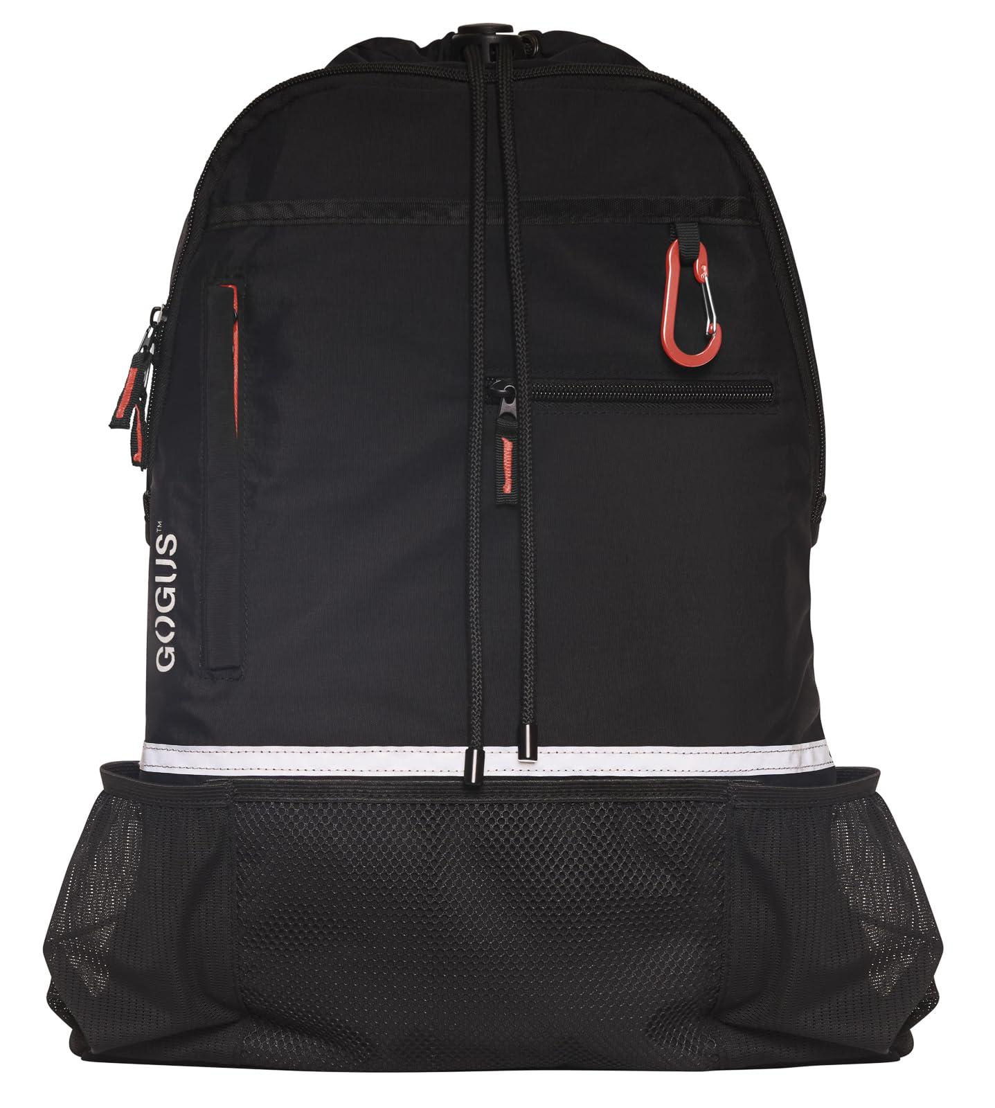 Lightweight Drawstring Gym Backpack with Dual Water Bottle Pockets | Eco-Friendly & Water-Resistant Hybrid Bag with Mesh Compartment & Reflective Details for Men & Women | Perfect for Workouts, Travel & Outdoor Activities