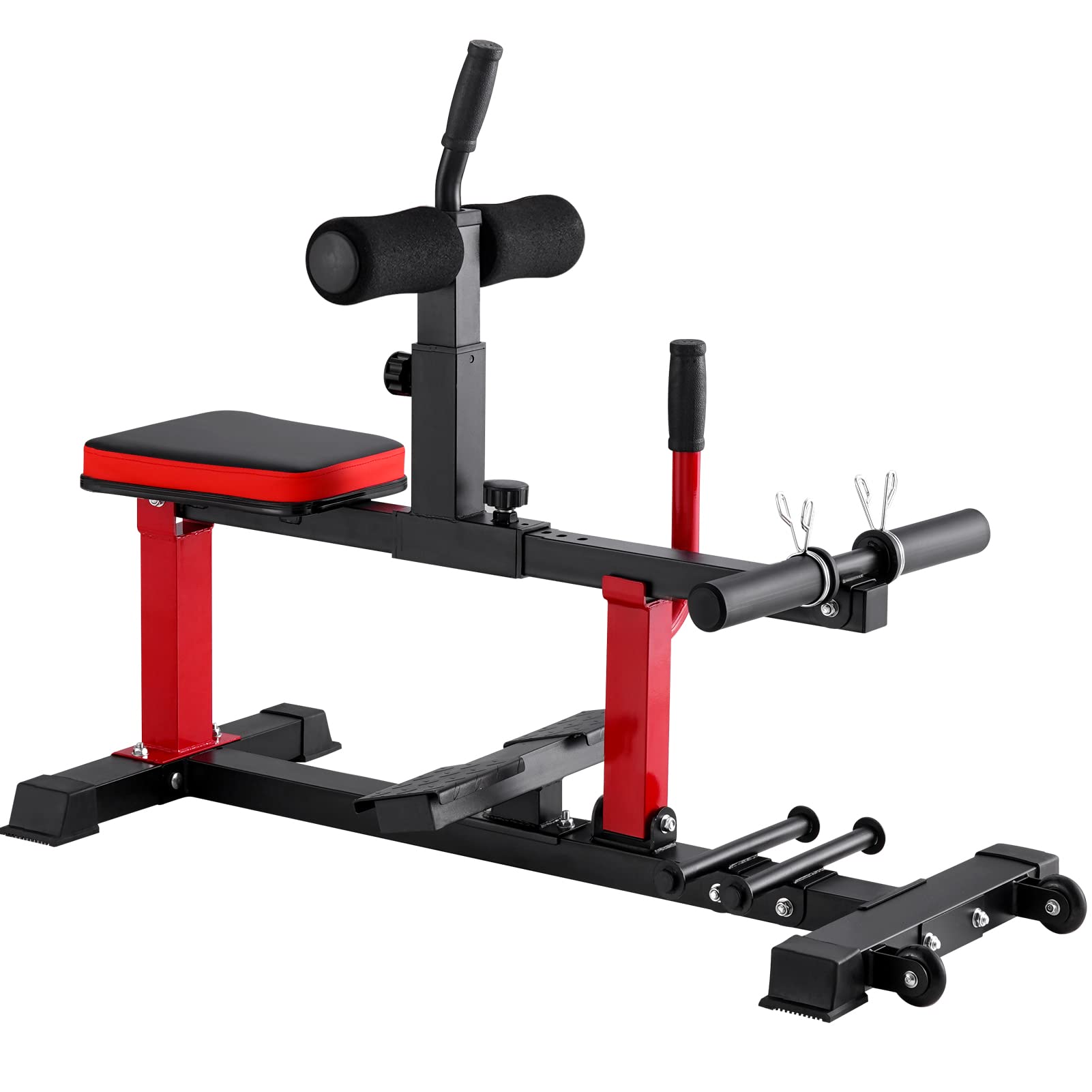 GMWD Adjustable Seated Calf Raise Machine with Band Pegs - Home Gym Equipment for Leg Training & Calf Workouts - Perfect for Home Fitness & Strength Training