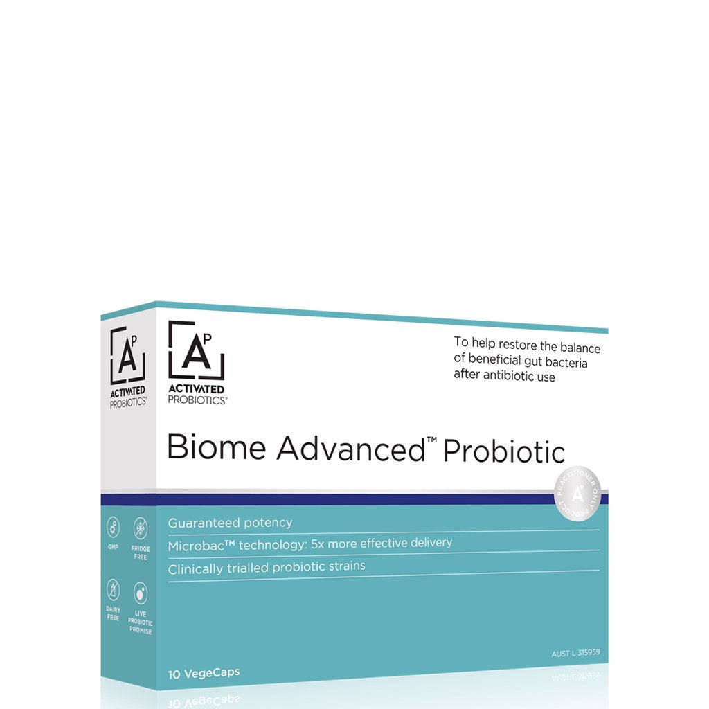 Activated Probiotics Biome Advanced - Premium Gut Health Supplement for Digestive Support & Immune Boost - Ideal for Daily Wellness & Travel