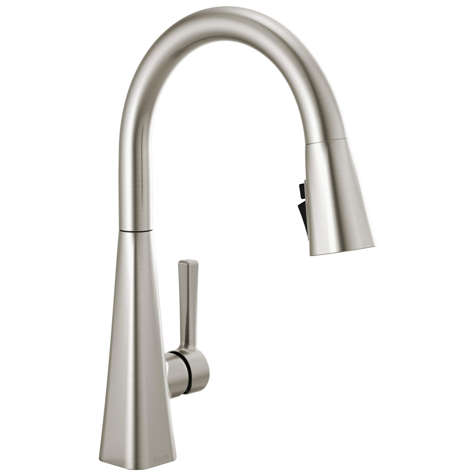 Delta Faucet Lenta Brushed Nickel Kitchen Faucet with Pull Down Sprayer - Magnetic Docking Spray Head & SpotShield Stainless (Model 19802Z-SP-DST) - Perfect for Modern Kitchens, Easy Cleaning & High-End Home Renovations