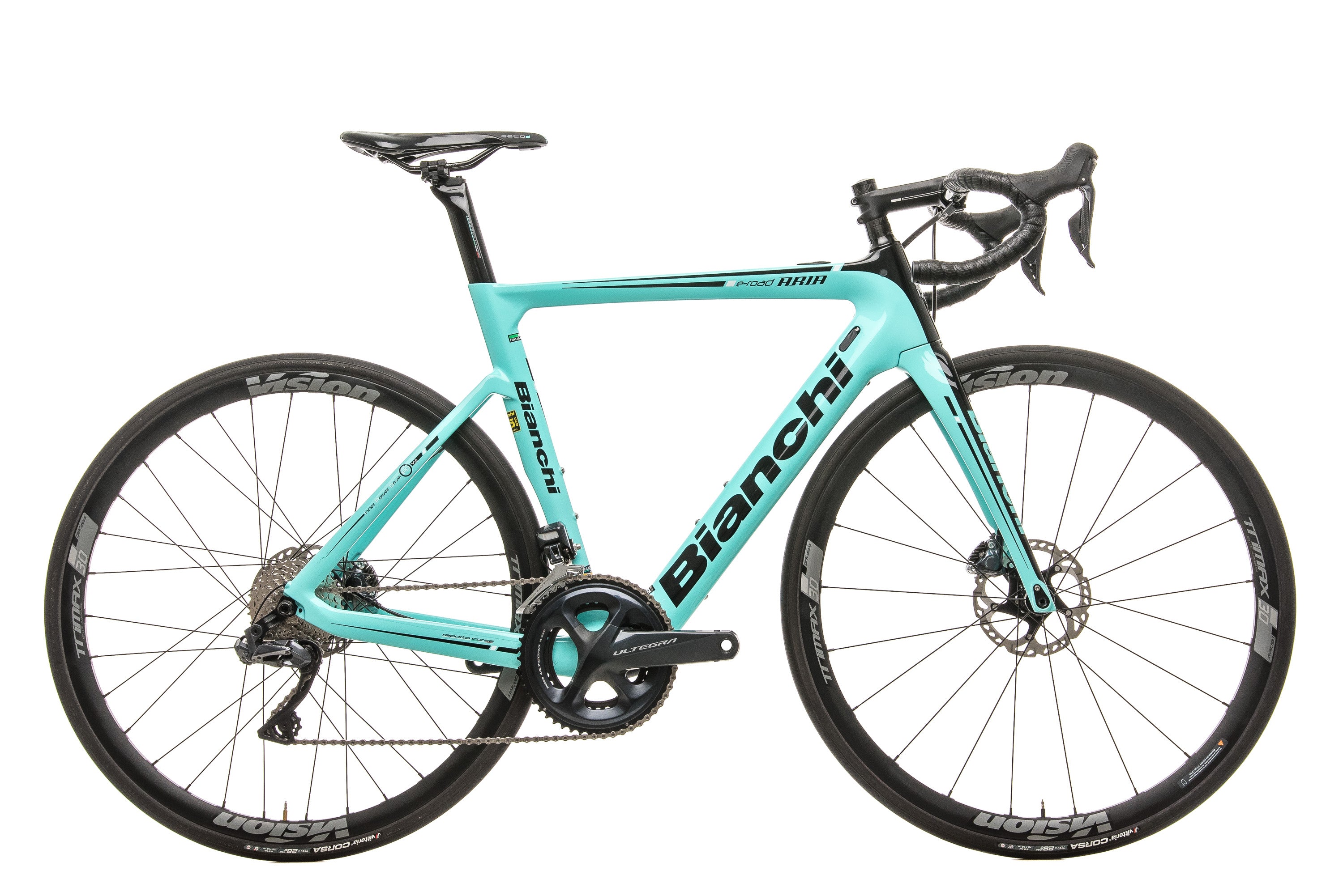 Bianchi Aria E Road Electric Bike 2019 Model - 55cm Carbon Frame, Lightweight & High Performance - Perfect for Commuting, Fitness Training & Long-Distance Cycling