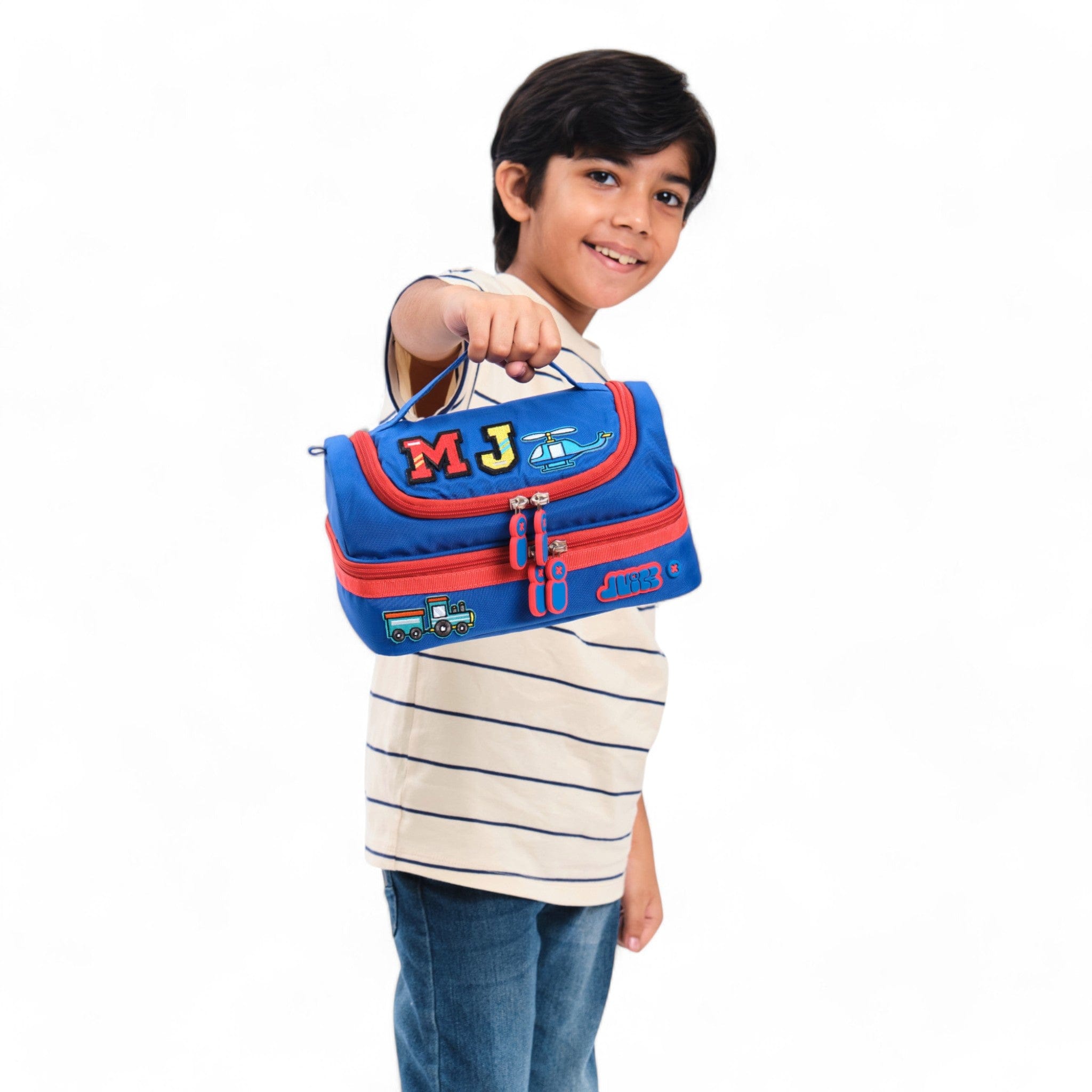 Moji Insulated Lunch Bag - Bomba Blue | Leakproof & Reusable Lunch Tote for Work, School & Picnics | BPA-Free Food Container with Adjustable Shoulder Strap