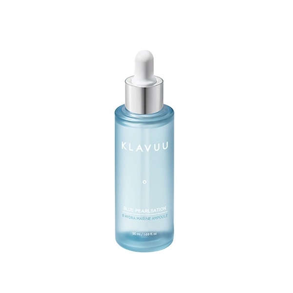 Klavuu Blue Pearlsation 8 Hydra Marine Ampoule - Deep Hydrating Facial Serum with Marine Extracts for Glowing Skin | Perfect for Dry, Dull Skin & Daily Skincare Routine