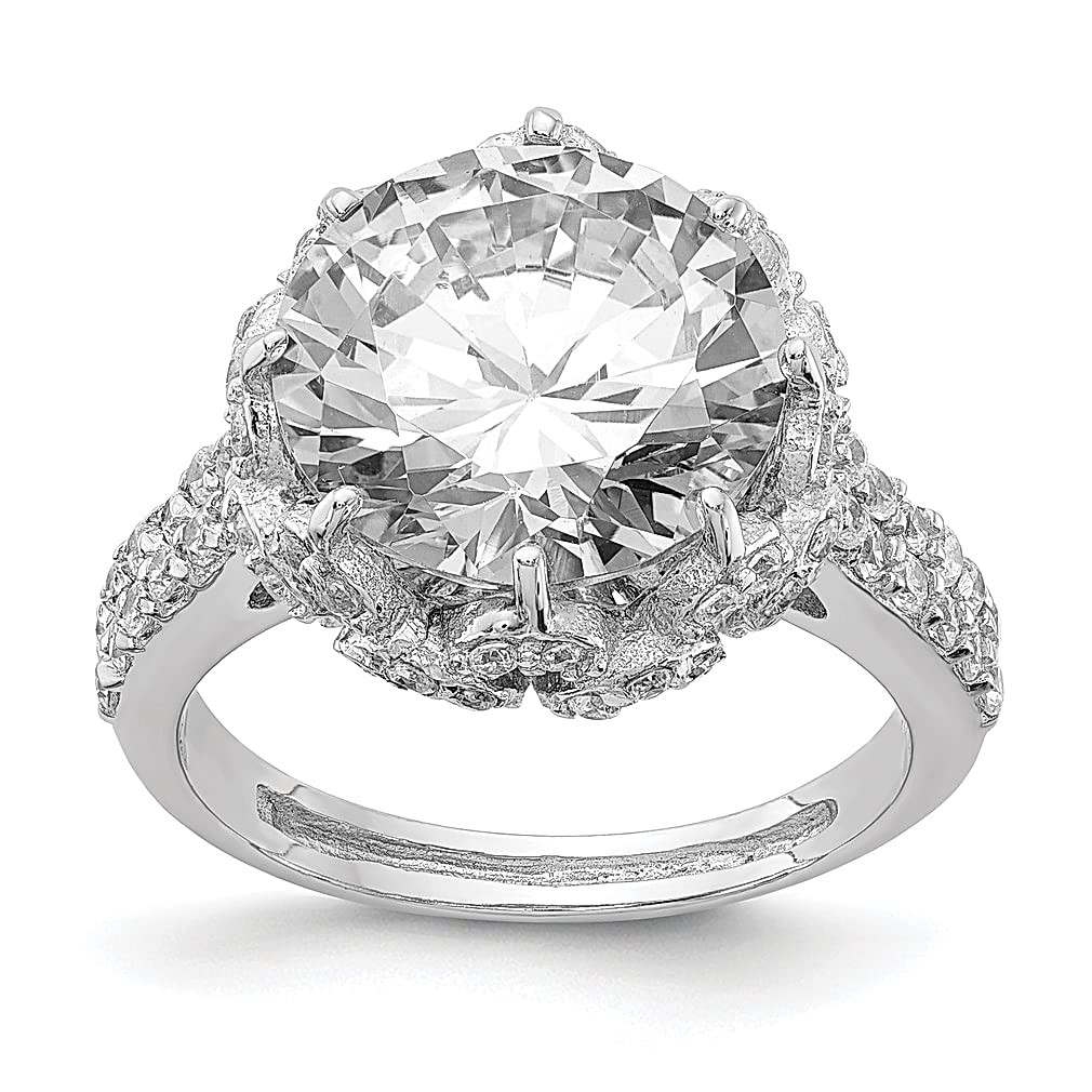 925 Sterling Silver Cubic Zirconia CZ Band Ring for Women - Elegant Fine Jewelry Gift for Her, Perfect for Anniversaries, Birthdays & Special Occasions