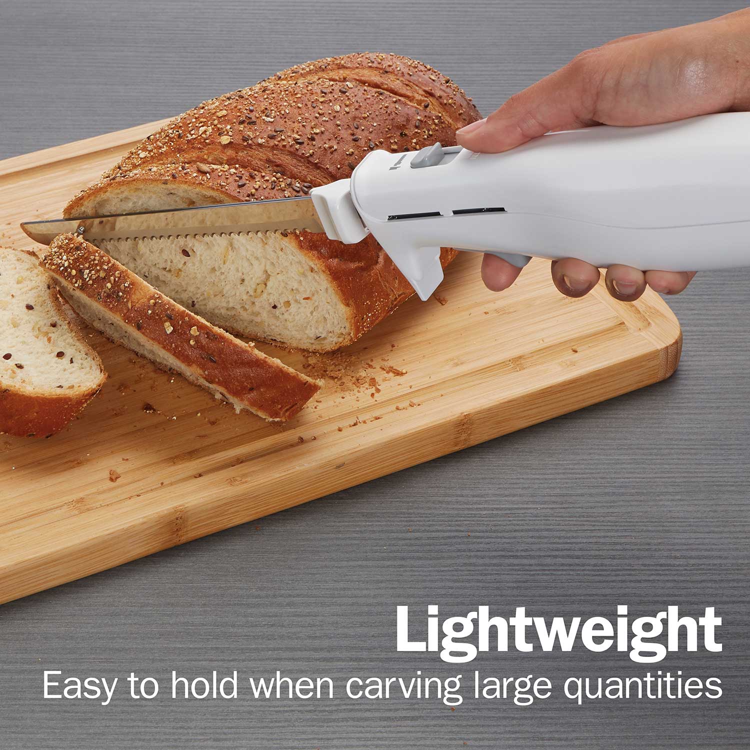 Proctor Silex 74311Y Electric Knife - Corded Electric Carving Knife for Turkey, Roast, Ham & Bread - Perfect for Thanksgiving, Christmas & Holiday Meals