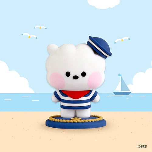 BT21 Mini Figure Marine RJ - Cute Collectible Vinyl Toy for BTS Fans - Perfect for Home Decor, Office Display, and Gift Giving
