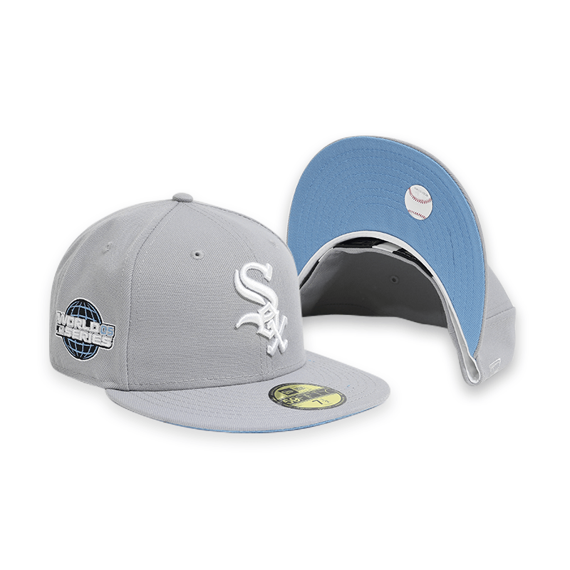 Chicago White Sox Men's Grey Fitted Baseball Cap - Adjustable Snapback Hat for Sports Fans & Casual Wear - Perfect for Games, Outdoor Activities & Street Style