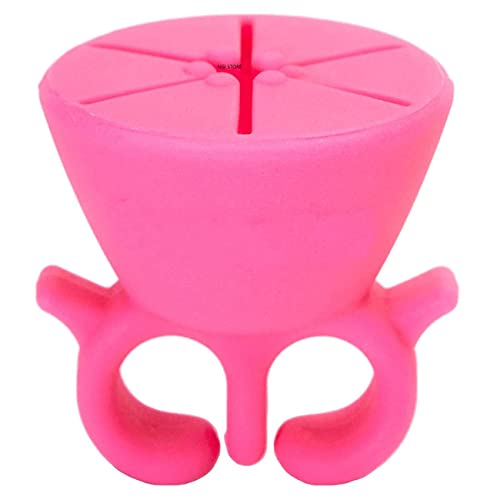 NGI STORE Wearable Anti-Spill Silicone Nail Polish Holder Ring - Soft Flexible Nail Varnish Bottle Grip for Women & Girls - Perfect for At-Home Manicures, Salon Use & Travel Nail Care