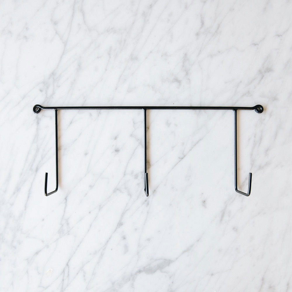 Heavy Duty Iron Triple Hook for Hanging Plants, Hats, and Keys - Rust-Resistant Wall Mount Hooks for Home, Garage, and Outdoor Use