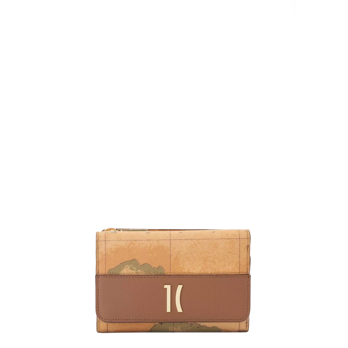 Alviero Martini 1a Classe Medium Bifold Wallet - Heritage Geo Tobacco Brown Leather Wallet for Men (PO20G616) | Perfect for Everyday Use & Travel Essentials