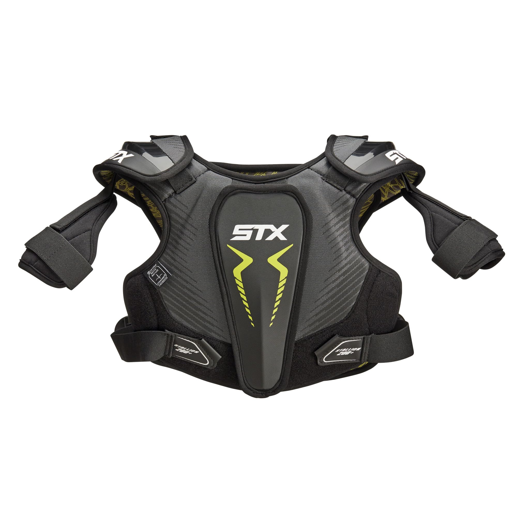 STX Stallion 200 Lacrosse Shoulder Pads - Youth & Adult Protective Gear for Lacrosse Players - Lightweight Chest & Shoulder Protection for Training & Games