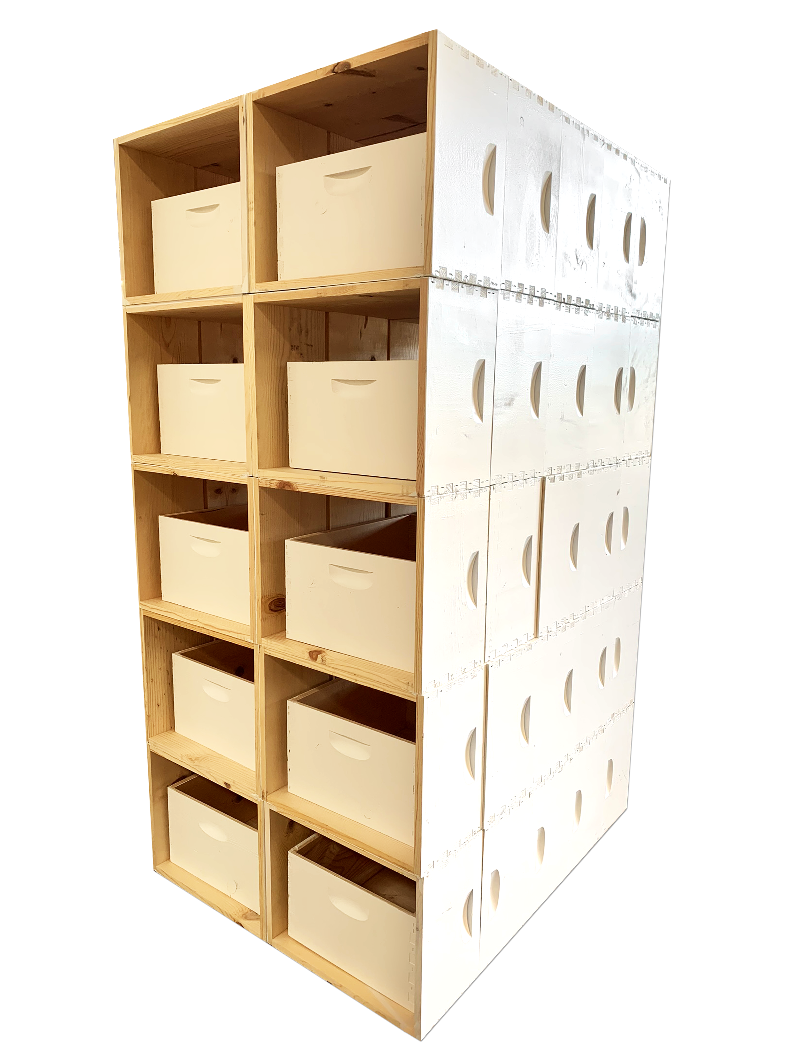 10 Frame Assembled Deep Hive Body for Beekeeping - Pre-Built Beehive Box (70/Pallet) - Durable Wooden Honey Super for Honey Production & Colony Expansion