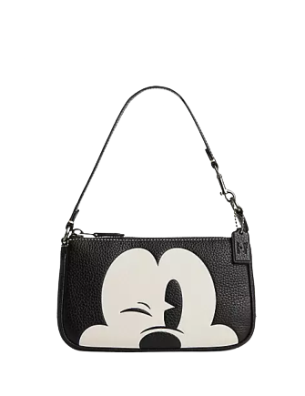 Coach Disney X Coach Nolita 19 Crossbody Bag with Wink Mickey Mouse Print - Stylish Handbag for Women, Perfect for Casual Outings, Travel & Disney Theme Park Visits