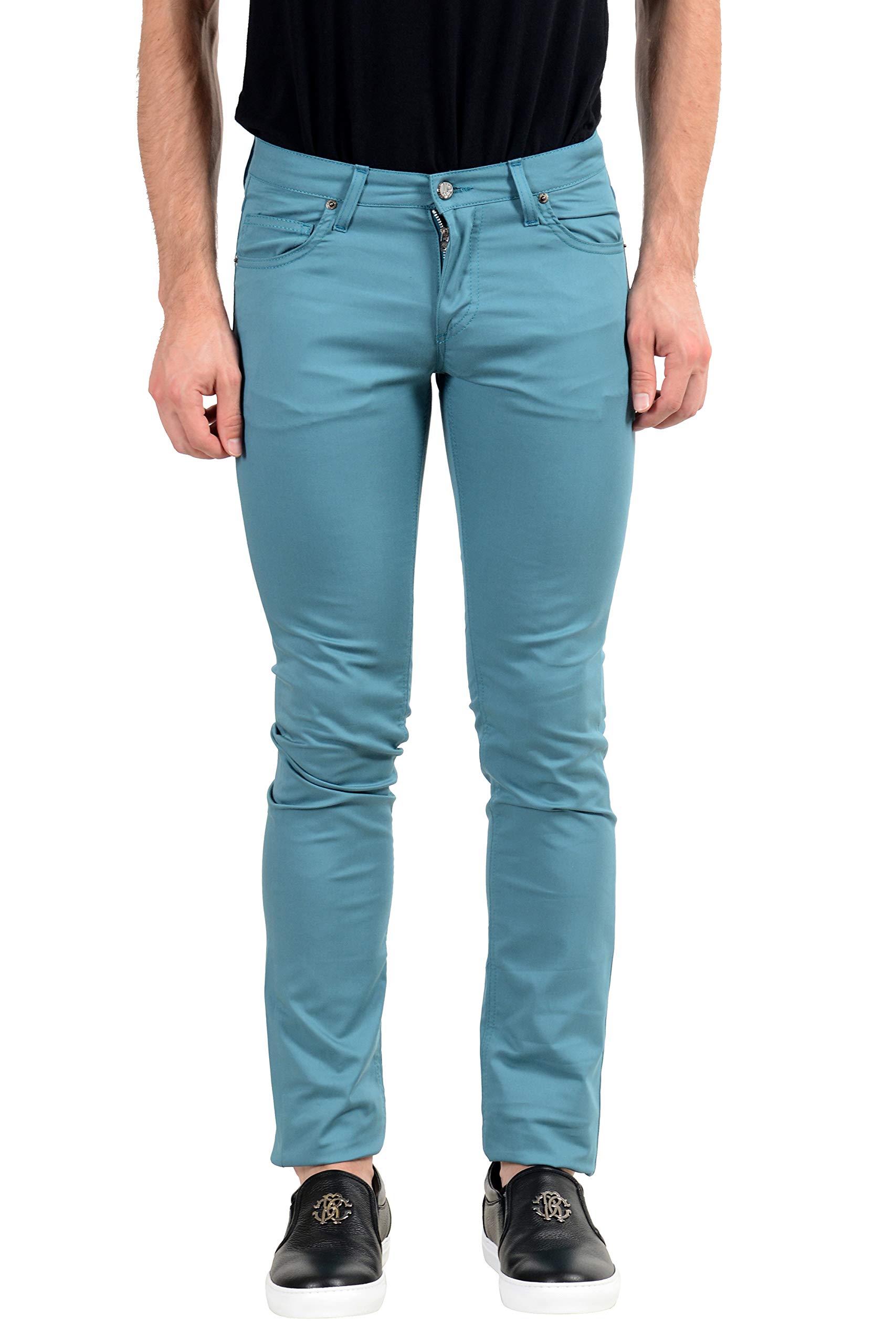Versace Jeans for Men - Slim Fit Stretch Denim Jeans | Comfortable & Stylish Skinny Jeans for Casual Wear & Night Out