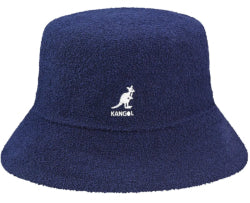 Kangol Bermuda Navy Bucket Hat for Men & Women - Classic Cotton Summer Sun Hat for Outdoor, Beach, Fishing & Travel