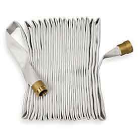 Moonflex Fire Hose Rack & Reel - Heavy Duty 500 PSI Commercial Grade - 1.5 Inch x 50 Feet Fire Hose with Brass Coupling - Perfect for Fire Stations, Industrial Safety & Emergency Preparedness