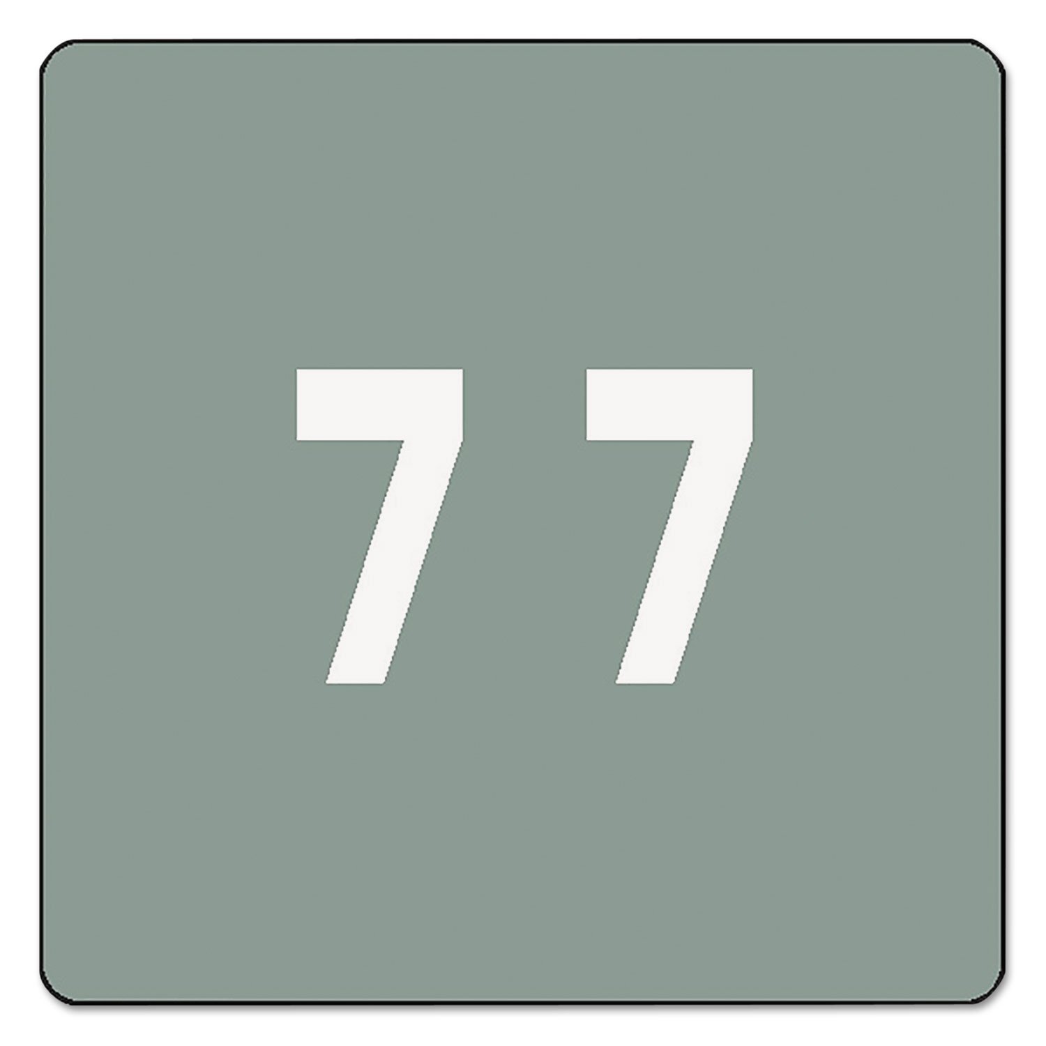 Smead 67427 Gray End Tab Labels - 250/Roll for Office Filing