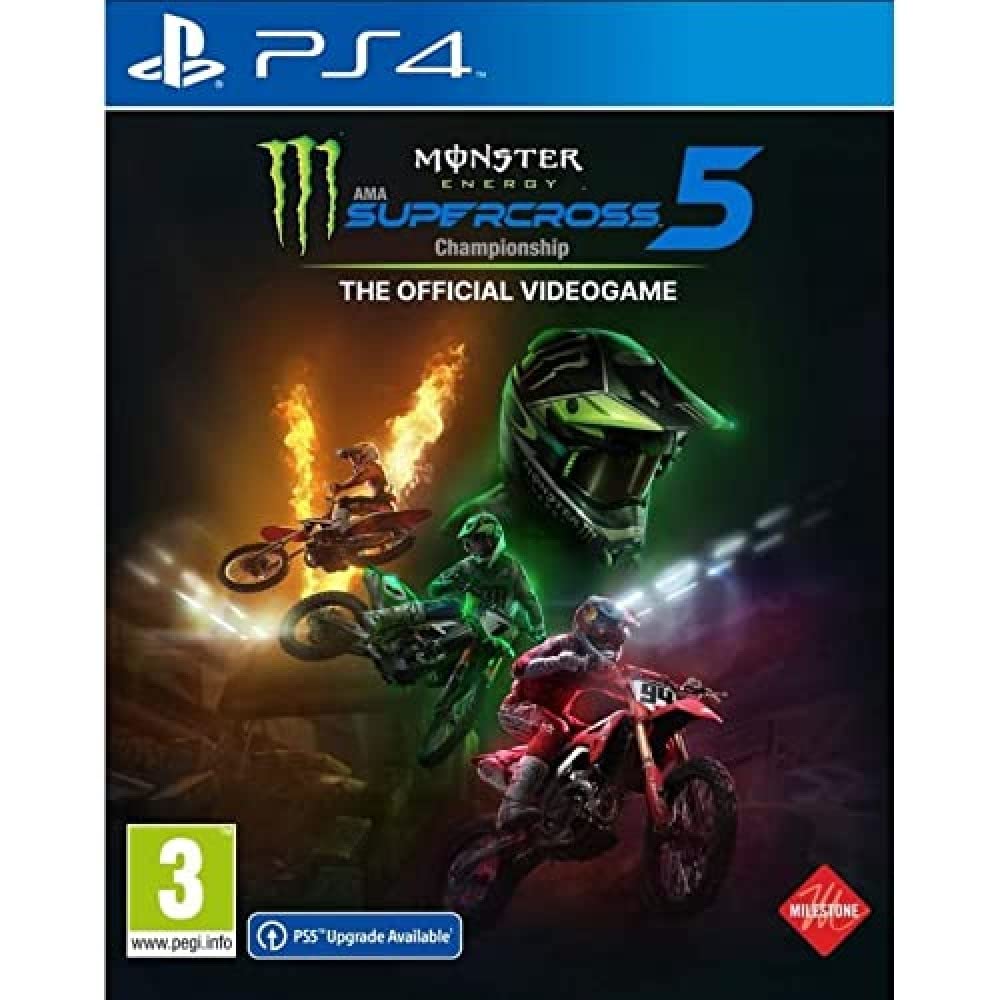 Monster Energy Supercross 5 - PS5 Upgrade Edition | Official Racing Game for PlayStation 5 | Perfect for Gaming Enthusiasts & Racing Fans