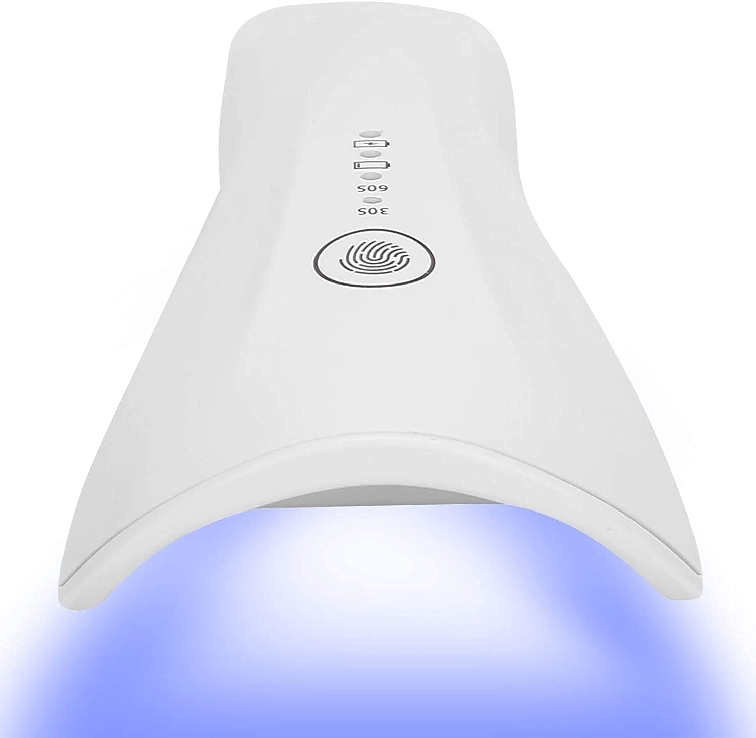 Portable USB Rechargeable UV LED Nail Lamp - Dual Light Source Handheld Nail Polish Dryer for Gel Polish Curing | Perfect for Home Manicures, Salon Use & Travel Nail Care