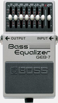 BOSS GEB-7 Bass Equalizer Pedal - 7-Band EQ for Electric Bass Guitar - Perfect for Live Performances & Studio Recording