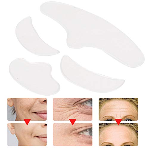 Reusable Silicone Face Patches 4Pcs - Anti-Wrinkle Eye & Face Care for Beauty Lifting | Skincare Routine