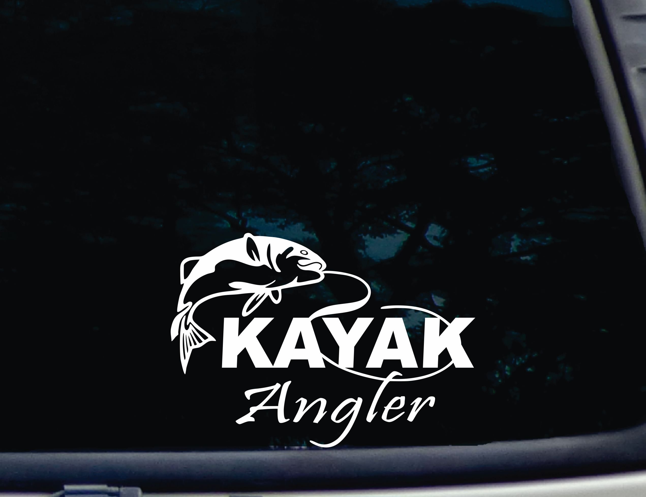 Kayak Angler Vinyl Decal - 8