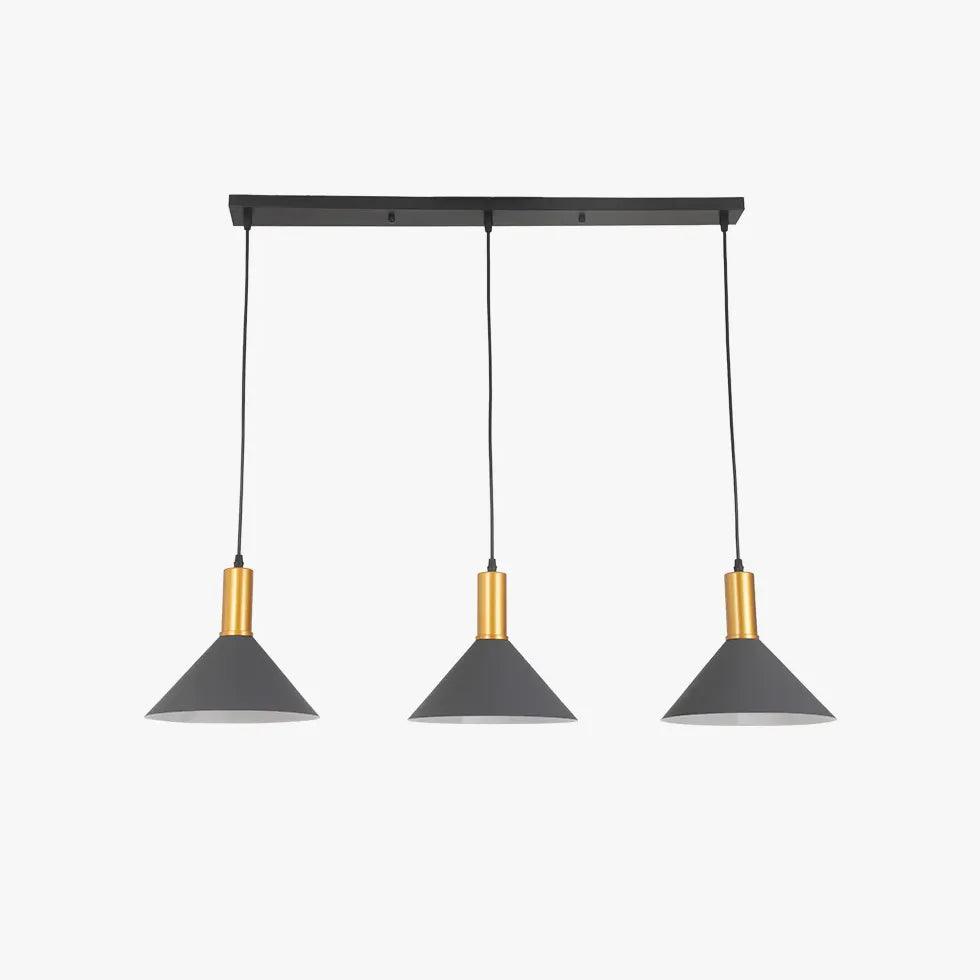 Modern 3-Light Cone Design Pendant Light for Dining Room - Elegant Ceiling Fixture for Kitchen Island, Breakfast Nook & Home Decor