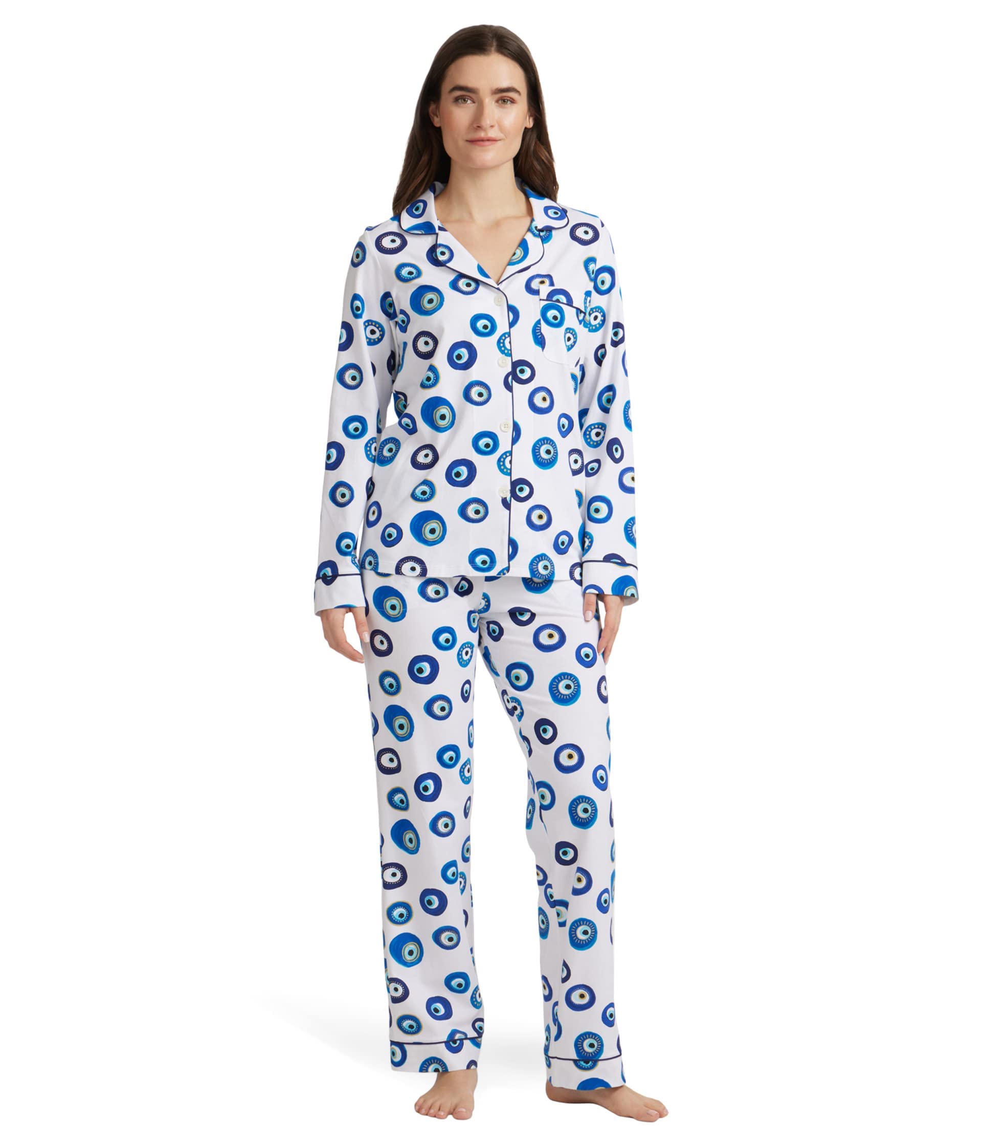 BedHead Pajamas for Women - Soft Long Sleeve Classic Pajama Set with Pockets, Comfortable Sleepwear for Lounge & Nighttime Relaxation
