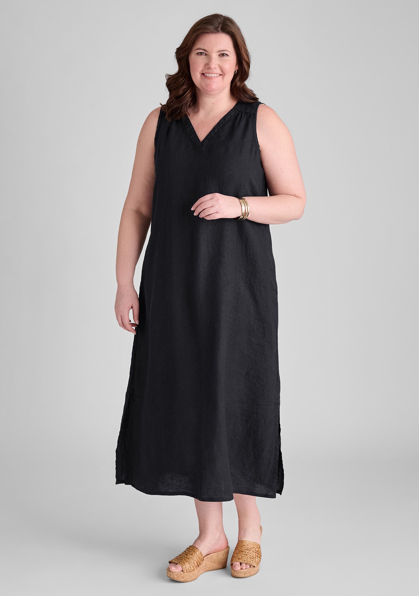 Calypso Dress - Sleeveless Linen Summer Dress for Women | Breathable & Comfortable Beachwear, Vacation Outfit, Casual Day Dress
