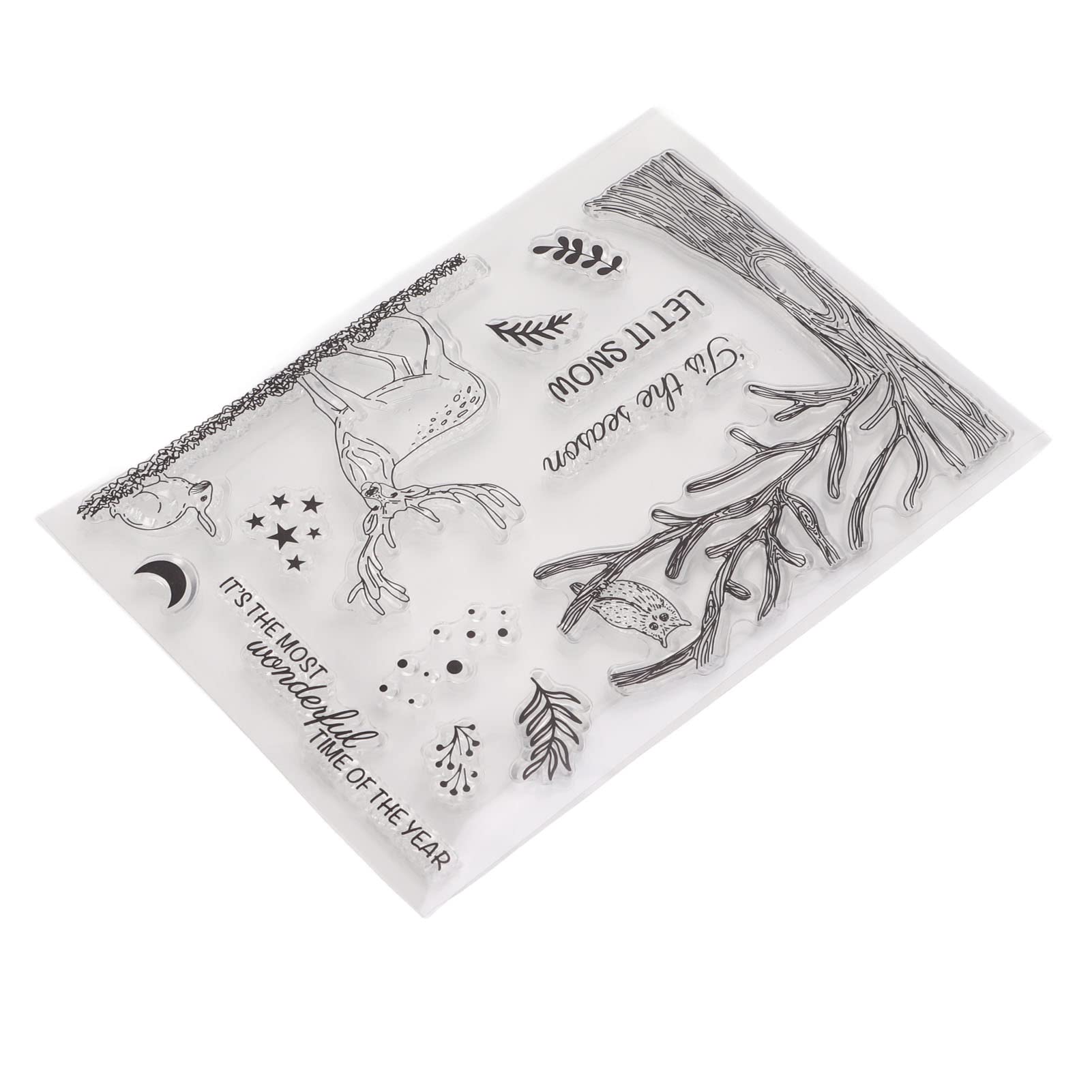DIY Clear Stamps for Greeting Cards - 50pcs Light Transparent Rubber Stamp Set for Scrapbooking, Journaling & Handmade Invitations - Perfect for Wedding, Birthday & Holiday Crafts