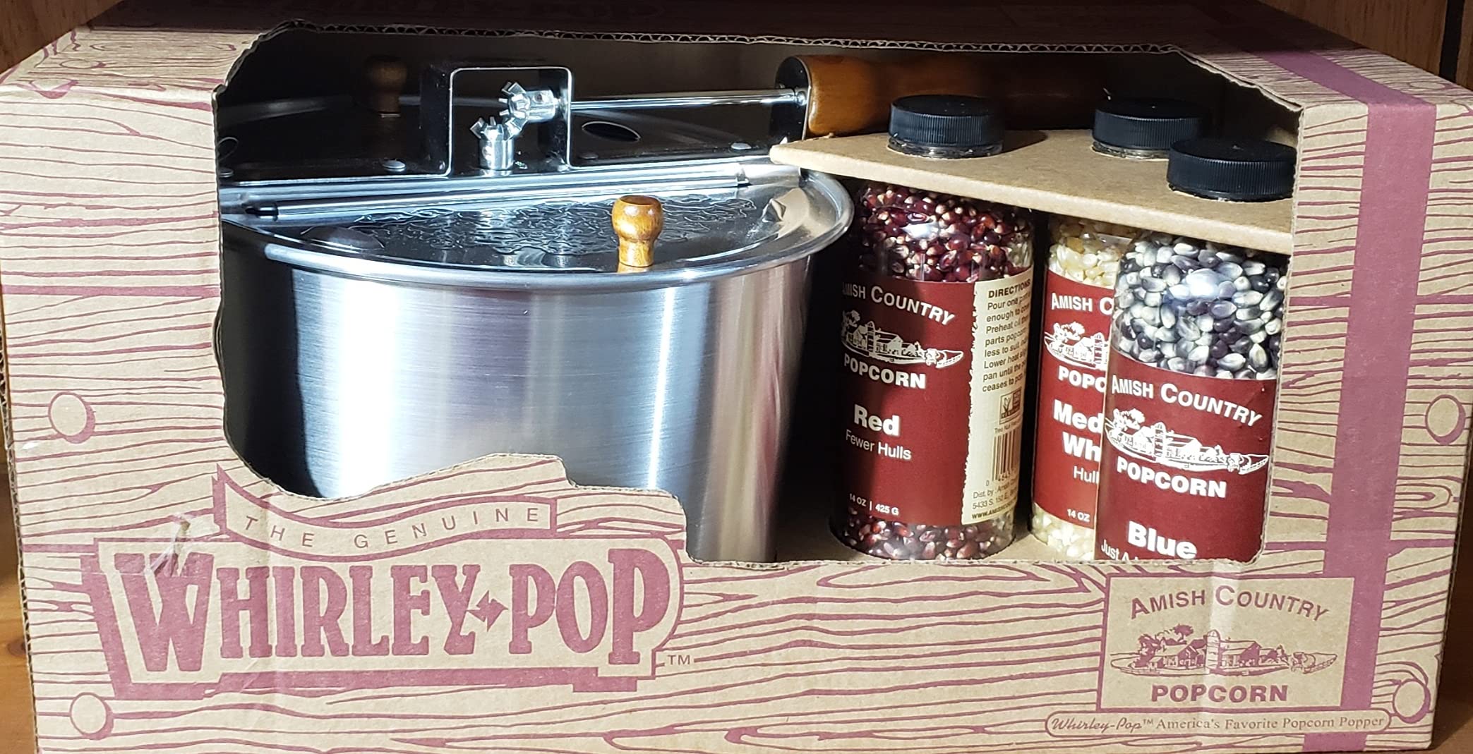 Original Whirley-Pop Stovetop Popcorn Popper - Classic Popcorn Maker for Home, Movie Nights & Camping - Perfect for Family Fun & Outdoor Adventures