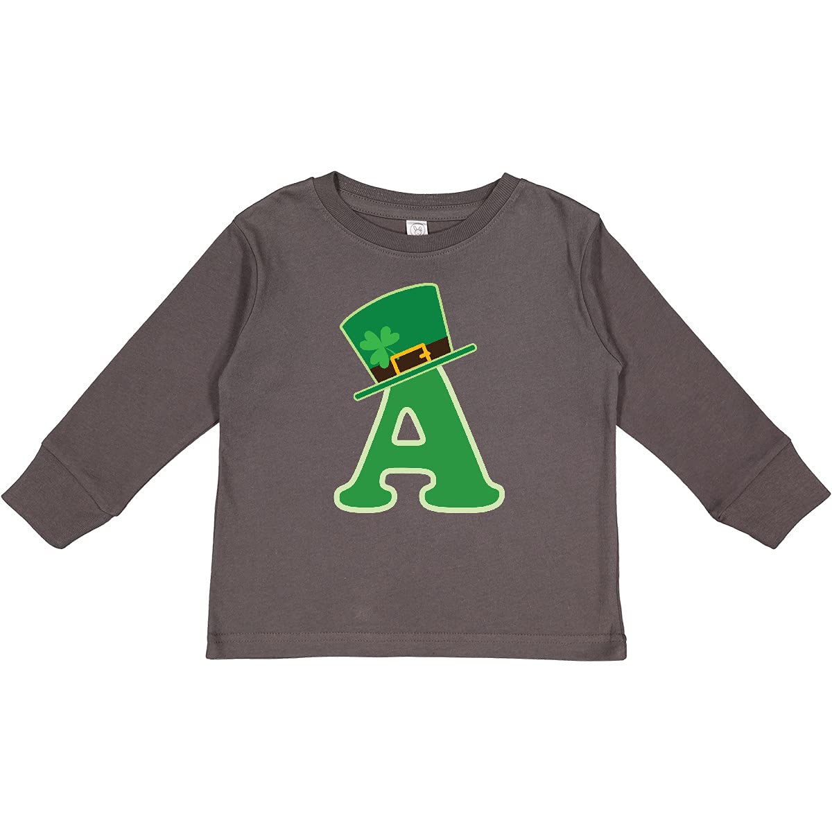 Inktastic St. Patrick's Day Monogram Toddler Long Sleeve T-Shirt - Irish Letter A Design for Boys & Girls - Perfect for St. Patrick's Day Celebrations & Irish-Themed Events