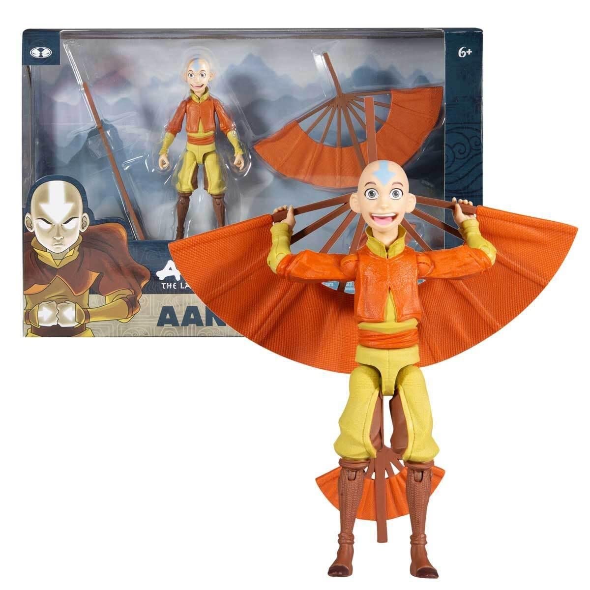 McFarlane Toys Avatar The Last Airbender AANG with Glider Action Figure - Collectible Toy for Fans, Perfect for Display & Play