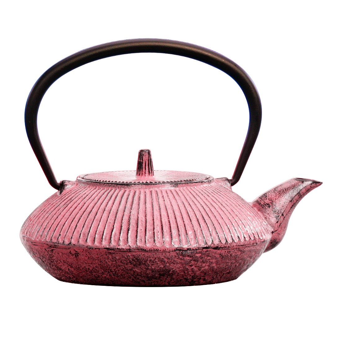 Premium Japanese Tetsubin Cast Iron Teapot - 20oz Traditional Pink Iron Kettle for Tea Brewing | Perfect for Home, Office & Japanese Tea Ceremonies