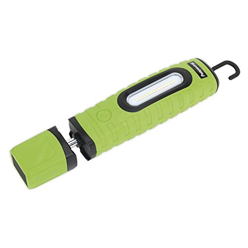 Sealey LED360PLUSG 360° Rechargeable Inspection Light - 16 SMD LED, 3W Brightness, Lithium-Ion Battery - Perfect for Auto Repair, Home Maintenance & Emergency Lighting (Green)