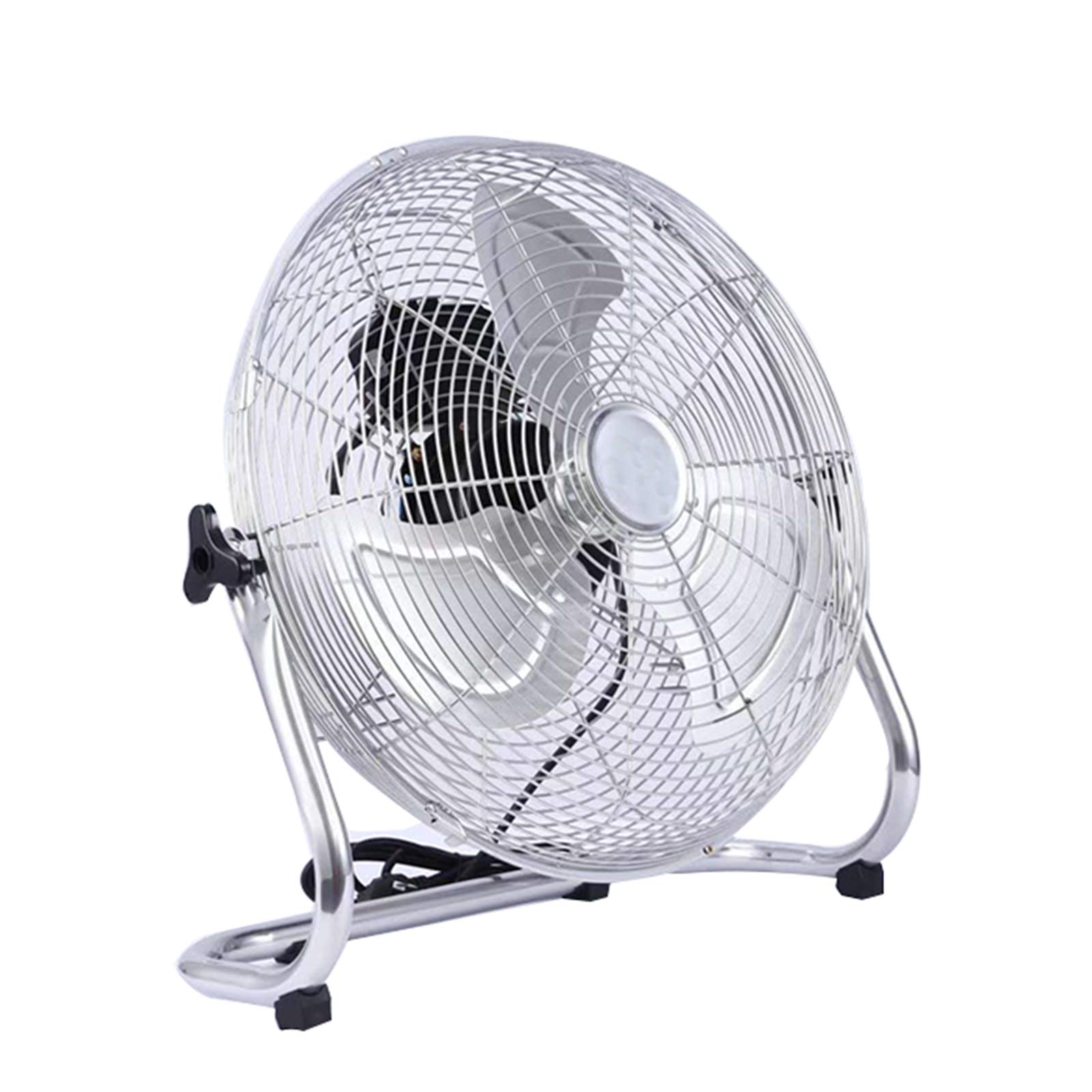 NBSY Commercial Floor Fan with Adjustable Height & Wind Direction - Powerful Cooling Fan with Thickened Mesh Cover & Blades, Extended Power Cord for Home, Office, or Warehouse Use